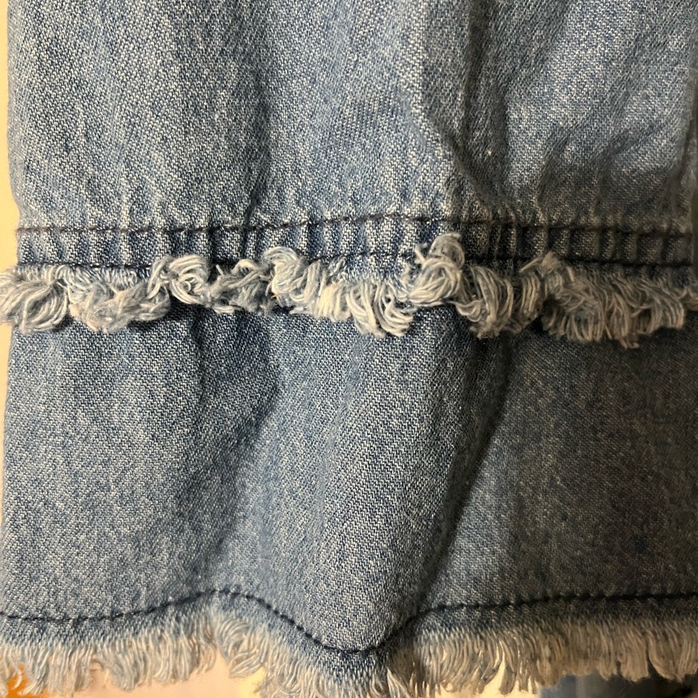 Star Style 1X distressed denim tunic dress - Picture 2 of 4
